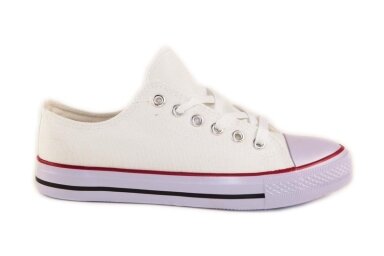 Balti suvarstomi tekstiliniai Vico moteriški sportiniai bateliai 1233 Balti suvarstomi tekstiliniai Vico moteriški sportiniai bateliai 1233