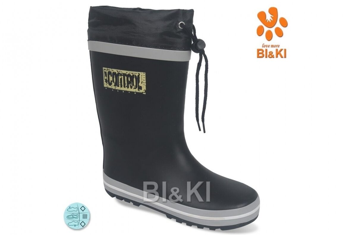 Juodi BL&KL botai berniukams 0872 su pašiltinimu