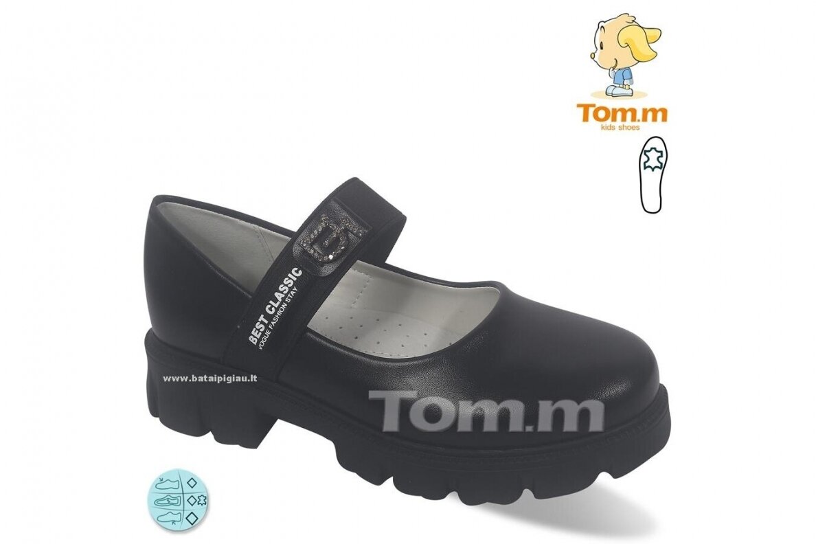 Juodi Tom.m laisvalaikio bateliai mergaitėms 10168 4
