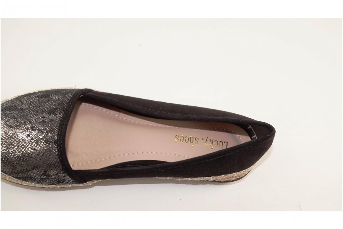 Juodos įspiriamos moteriškos espadrilės 5757 3