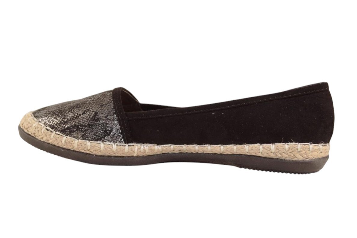 Juodos įspiriamos moteriškos espadrilės 5757 1