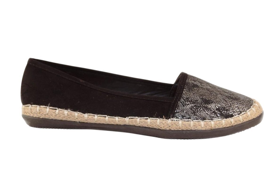 Juodos įspiriamos moteriškos espadrilės 5757