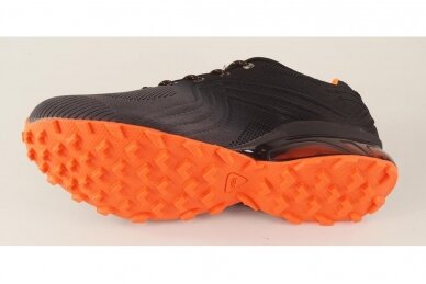 Juodi-pilki oranžiniu padu suvarstomi Vico sportiniai batai paaugliams 7310 3
