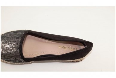 Juodos įspiriamos moteriškos espadrilės 5757 3