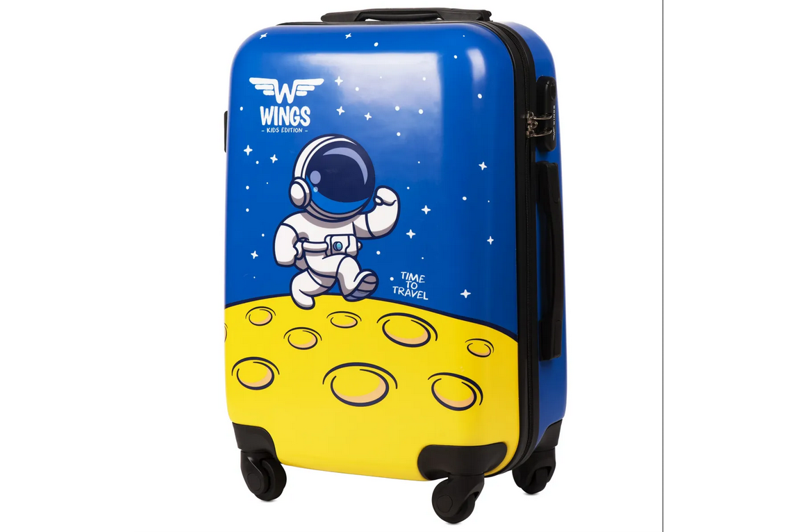 Lagaminas Wings kd01 Astronaut mėlynas