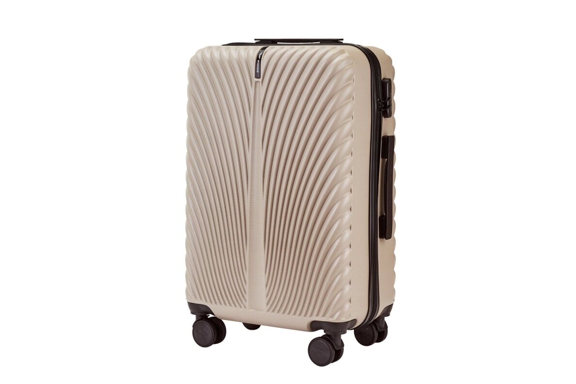 Lagaminas Wings SN121 SWAN smėlio spalvos (beige) iš polikarbonato 1
