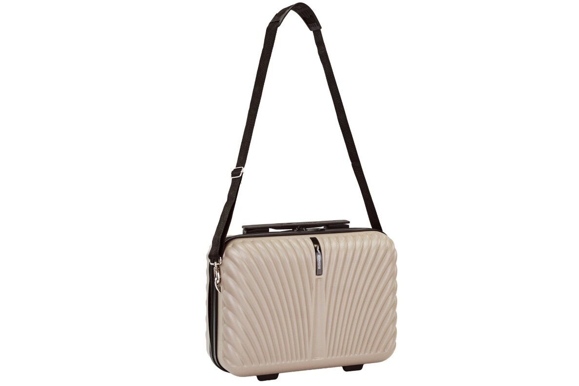 Lagaminas Wings SN121 SWAN smėlio spalvos (beige) iš polikarbonato 8
