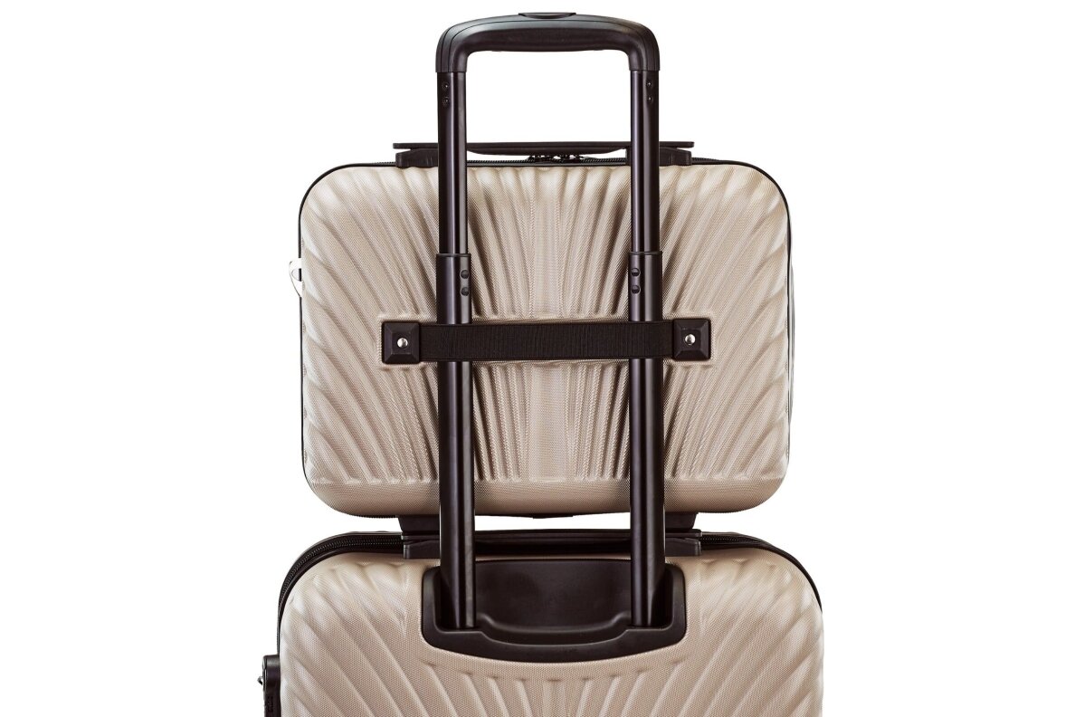 Lagaminas Wings SN121 SWAN smėlio spalvos (beige) iš polikarbonato 9