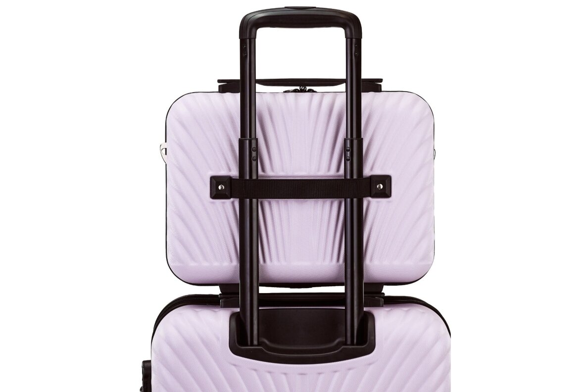 Lagaminas Wings SN121 SWAN violetinis iš polikarbonato 9