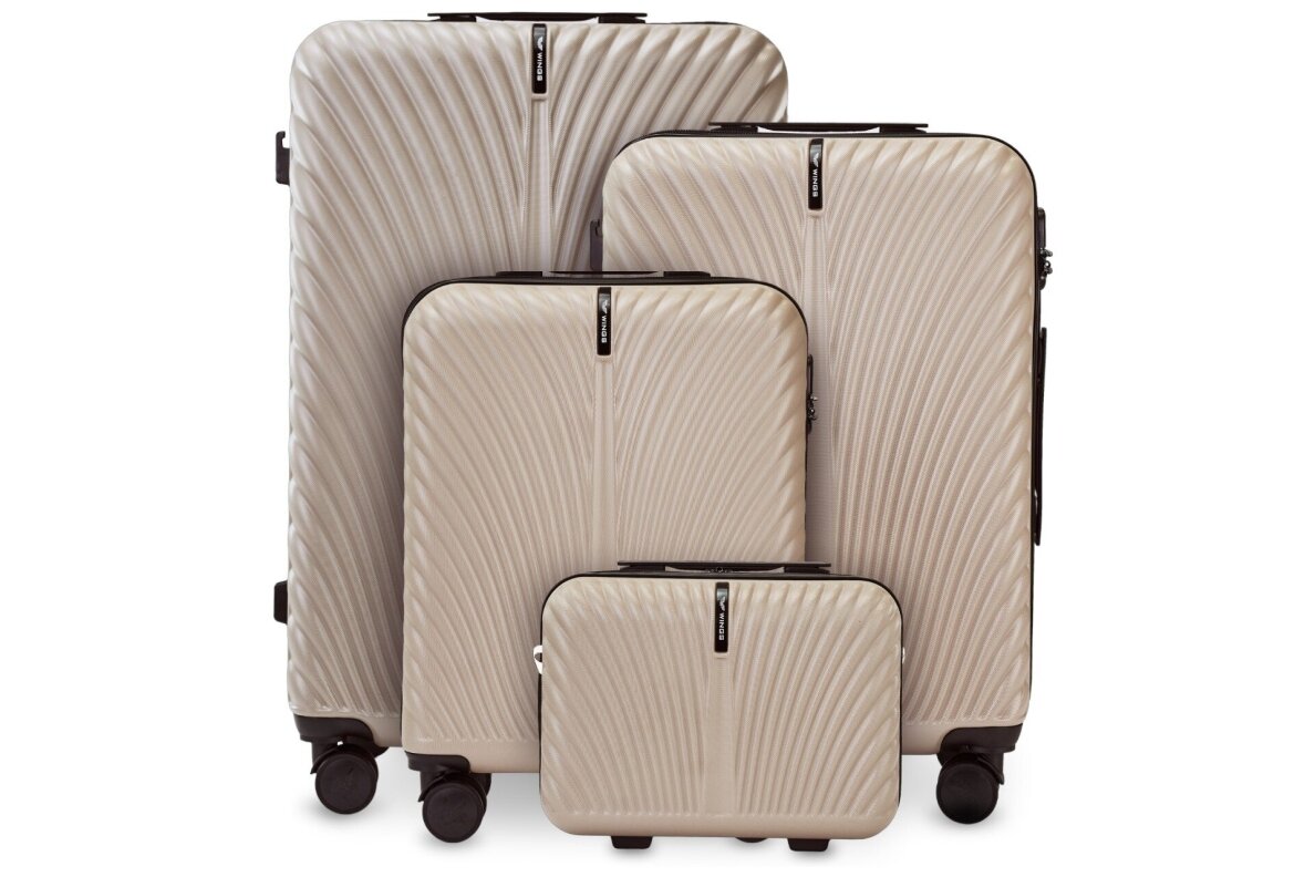 Lagaminas Wings SN121 SWAN smėlio spalvos (beige) iš polikarbonato 10