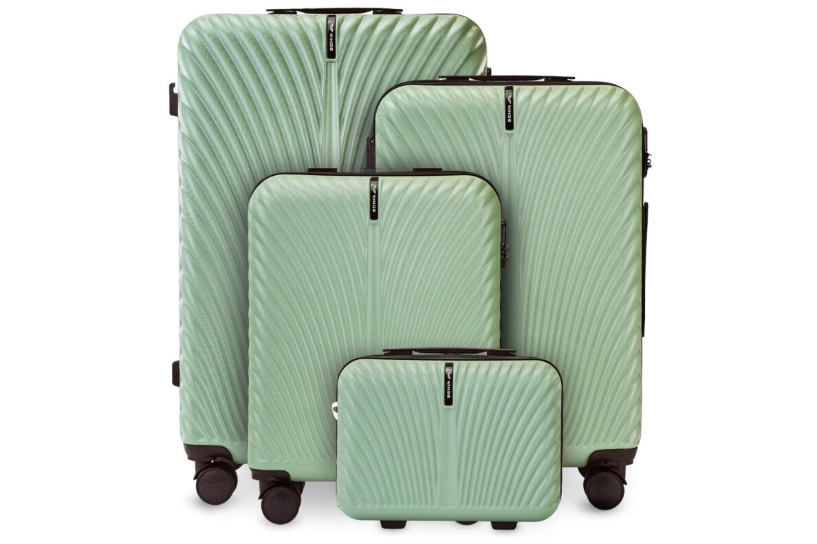 Lagaminas Wings SN121 SWAN žalias (army green) iš polikarbonato 9