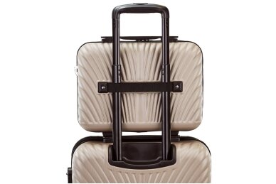 Lagaminas Wings SN121 SWAN smėlio spalvos (beige) iš polikarbonato 9