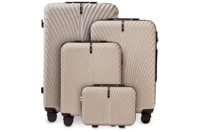 Lagaminas Wings SN121 SWAN smėlio spalvos (beige) iš polikarbonato 10