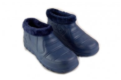 Lengvučiai mėlyni iš PVA medžiagos įmaunami su kailiuku vyriški batai 4775 2