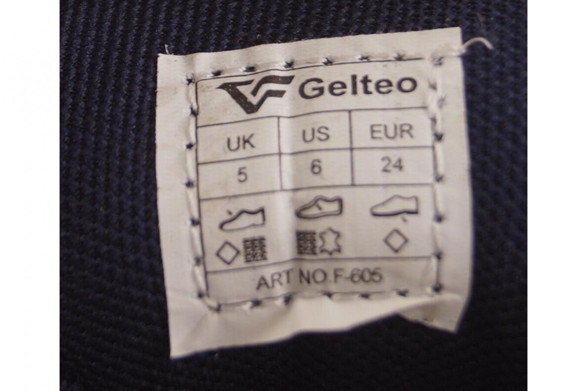 Mėlyni su lipukais Gelteo laisvalaikio batai berniukams 6055 4