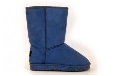 Mėlyni žieminiai moteriški batai su kailiu "ugai" 2991