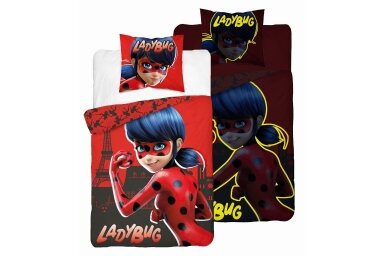 Medvilninė tamsoje šviečianti patalynė Ladybug 05 Medvilninė tamsoje šviečianti patalynė Ladybug 05