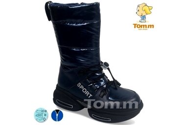 Mėlyni ilgi su užtrauktuku ir vilnos kailiu Tom.m žieminiai batai mergaitėms 9712m Mėlyni ilgi su užtrauktuku ir vilnos kailiu Tom.m žieminiai batai mergaitėms 9712m