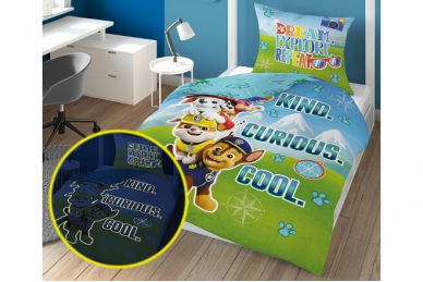 Medvilninė tamsoje šviečianti patalynė Paw Patrol 26 Medvilninė tamsoje šviečianti patalynė Paw Patrol 26