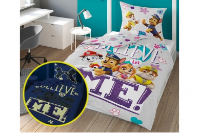 Medvilninė tamsoje šviečianti patalynė Paw Patrol 27 Medvilninė tamsoje šviečianti patalynė Paw Patrol 27