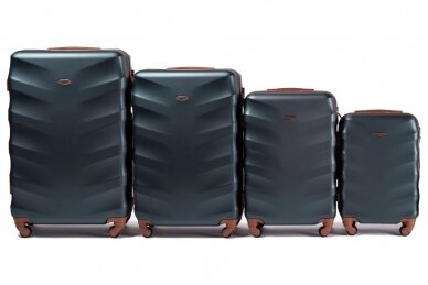 Tamsiai žalias lagaminas Wings BS402 3