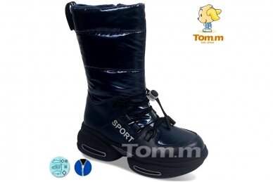 Mėlyni ilgi su užtrauktuku ir vilnos kailiu Tom.m žieminiai batai mergaitėms 9712m Mėlyni ilgi su užtrauktuku ir vilnos kailiu Tom.m žieminiai batai mergaitėms 9712m