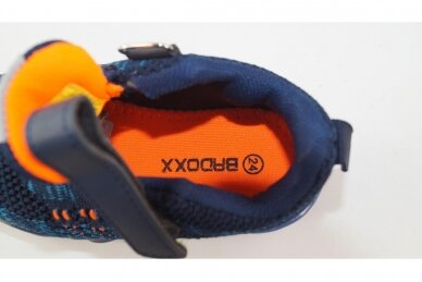 Mėlyni medžiaginiai suvarstyti gumyte su lipuku LED Badoxx sportiniai bateliai berniukams 3