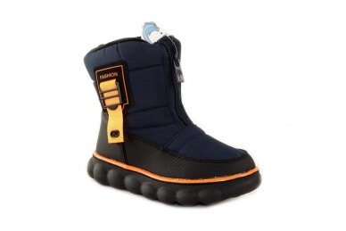 Mėlyni su užtrauktuku Flip žieminiai batai berniukams su vilnos kailiu 0297 1