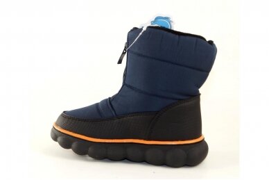Mėlyni su užtrauktuku Flip žieminiai batai berniukams su vilnos kailiu 0297 2