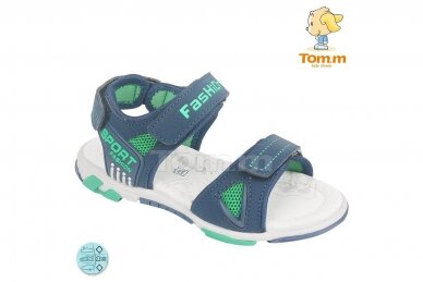 Mėlynos-pilkos Tomm basutės berniukams 5605 Mėlynos-pilkos Tomm basutės berniukams 5605