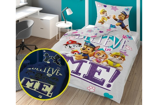 Medvilninė tamsoje šviečianti patalynė Paw Patrol 27 Medvilninė tamsoje šviečianti patalynė Paw Patrol 27