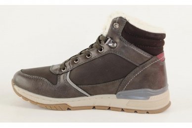 Pilki suvarstomi ArrigoBelo žieminiai sportiniai batai su vilnos kailiu paaugliams 9129p 1