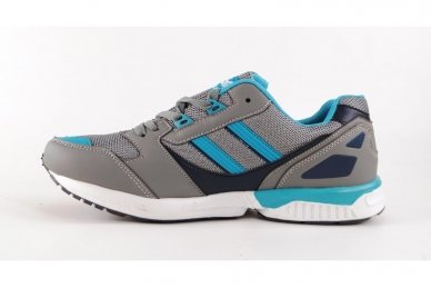 Pilki+mėlyni suvarstomi vyriški sportiniai laisvalaikio batai 9567 2