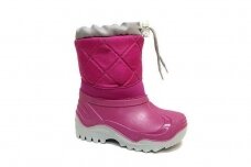 Rožiniai Muflon sniego batai mergaitėms su vilnos kailiu