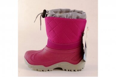 Rožiniai Muflon sniego batai mergaitėms su vilnos kailiu 1