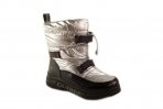 Sidabriniai Clibee žieminiai batai mergaitėms su kailiu 8309