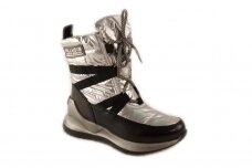 Sidabriniai Clibee žieminiai batai mergaitėms su kailiu 8304