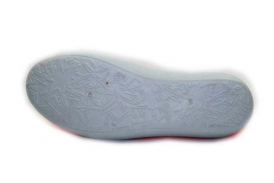 Ružavos espadrilės mergaitėms guminiu padu 4