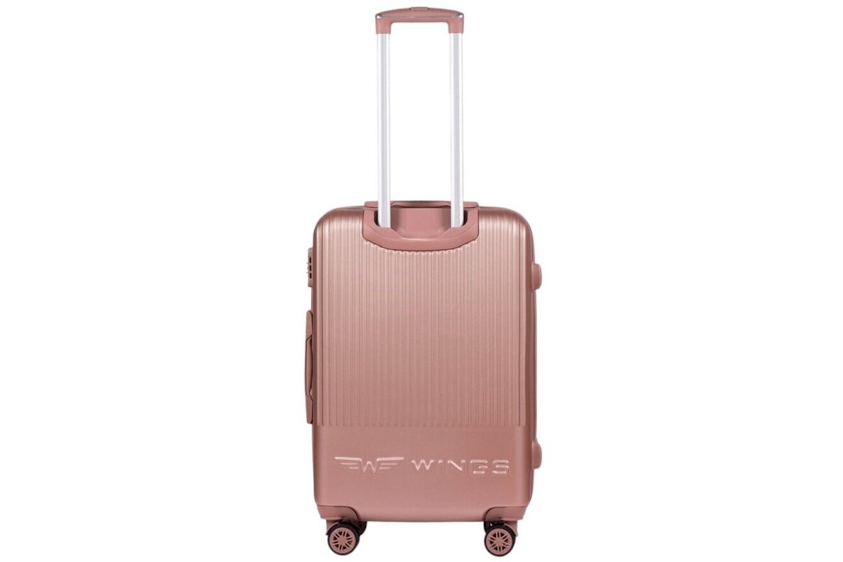 Šviesiai rožinis (rose gold) lagaminas Wings SWL03 2