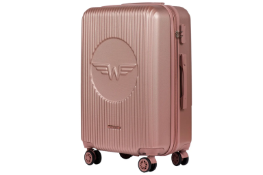 Šviesiai rožinis (rose gold) lagaminas Wings SWL03 Šviesiai rožinis (rose gold) lagaminas Wings SWL03