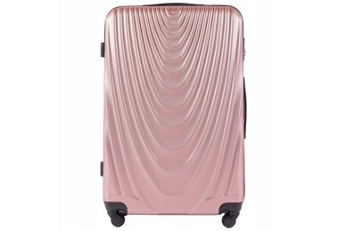 Šviesiai ružavas (rose gold) lagaminas Wings 304ruz 1