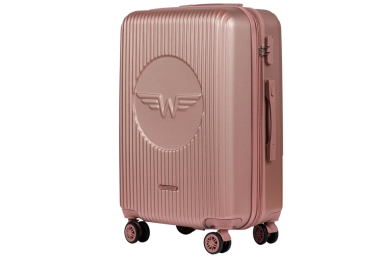Šviesiai rožinis (rose gold) lagaminas Wings SWL03 Šviesiai rožinis (rose gold) lagaminas Wings SWL03