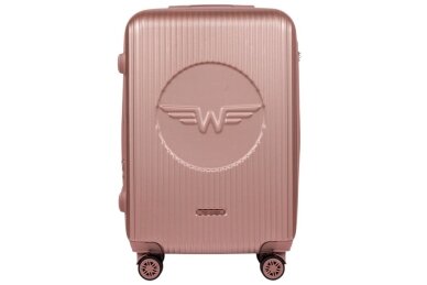 Šviesiai rožinis (rose gold) lagaminas Wings SWL03 1 Šviesiai rožinis (rose gold) lagaminas Wings SWL03 1