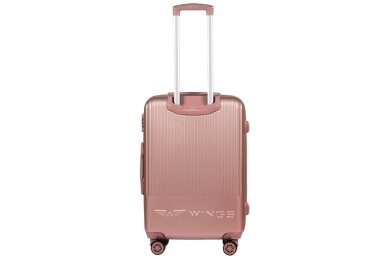 Šviesiai rožinis (rose gold) lagaminas Wings SWL03 2