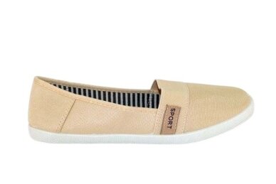 Šviesios espadrilės baltu guminiu padu 3318sv