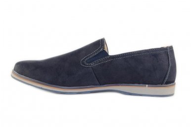 Tamsiai mėlyni įspiriami vyriški batai lygiu padu 1803m 1