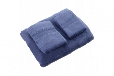 Trijų rankšluoščių rinkinys mėlynos spalvos 2