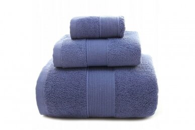 Trijų rankšluoščių rinkinys mėlynos spalvos