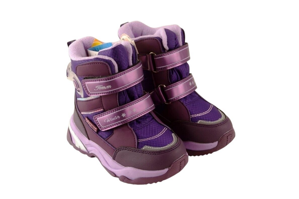 Violetiniai su lipukais Tom.m žieminiai batai mergaitėms su vilnos kailiu 0244 3 Violetiniai su lipukais Tom.m žieminiai batai mergaitėms su vilnos kailiu 0244 3