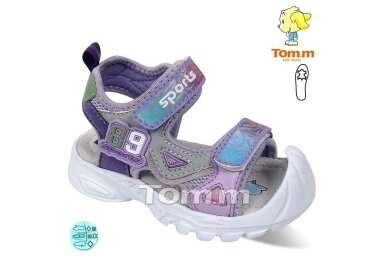 Violetinės su dviem lipukais Tom.m basutės mergaitėms 9957 Violetinės su dviem lipukais Tom.m basutės mergaitėms 9957